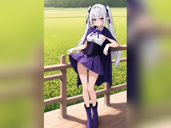銀髪エルフのゼルモリア 白パンツ105枚