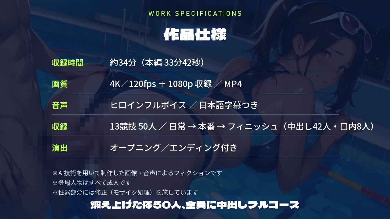 汗だくむちむちアスリート50人、専属トレーナーのケアは全員中出し！? ～筋肉生ハメ搾精コンディショニング～