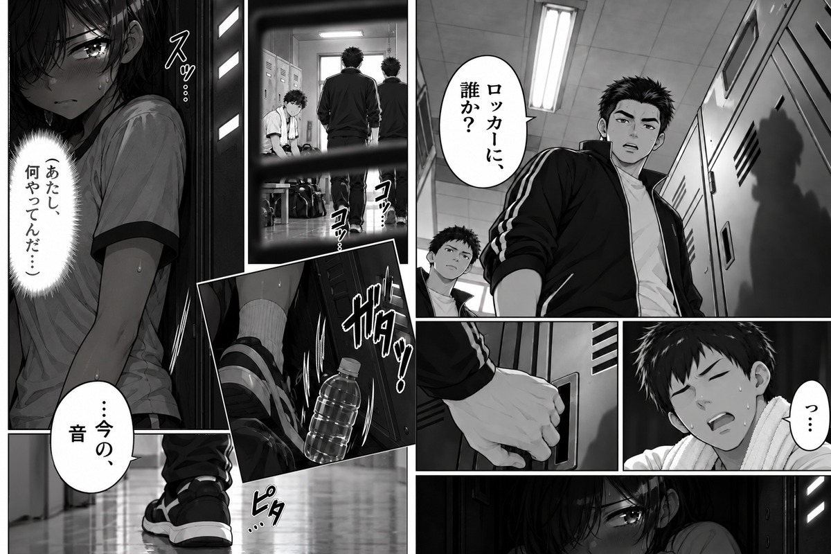 【ユウキ物語】ロッカーに隠れた短髪日焼けのあいつが先輩にバレて…俺の前で罰ゲーム開始 – Preview 4