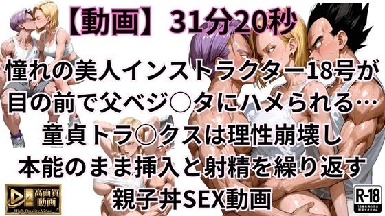憧れの美人インストラクター18号が目の前で父ベジ○タにハメられる… 童貞トラ○クスは理性崩壊し 本能のまま挿入と射精を繰り返す 親子丼SEX動画 – main preview