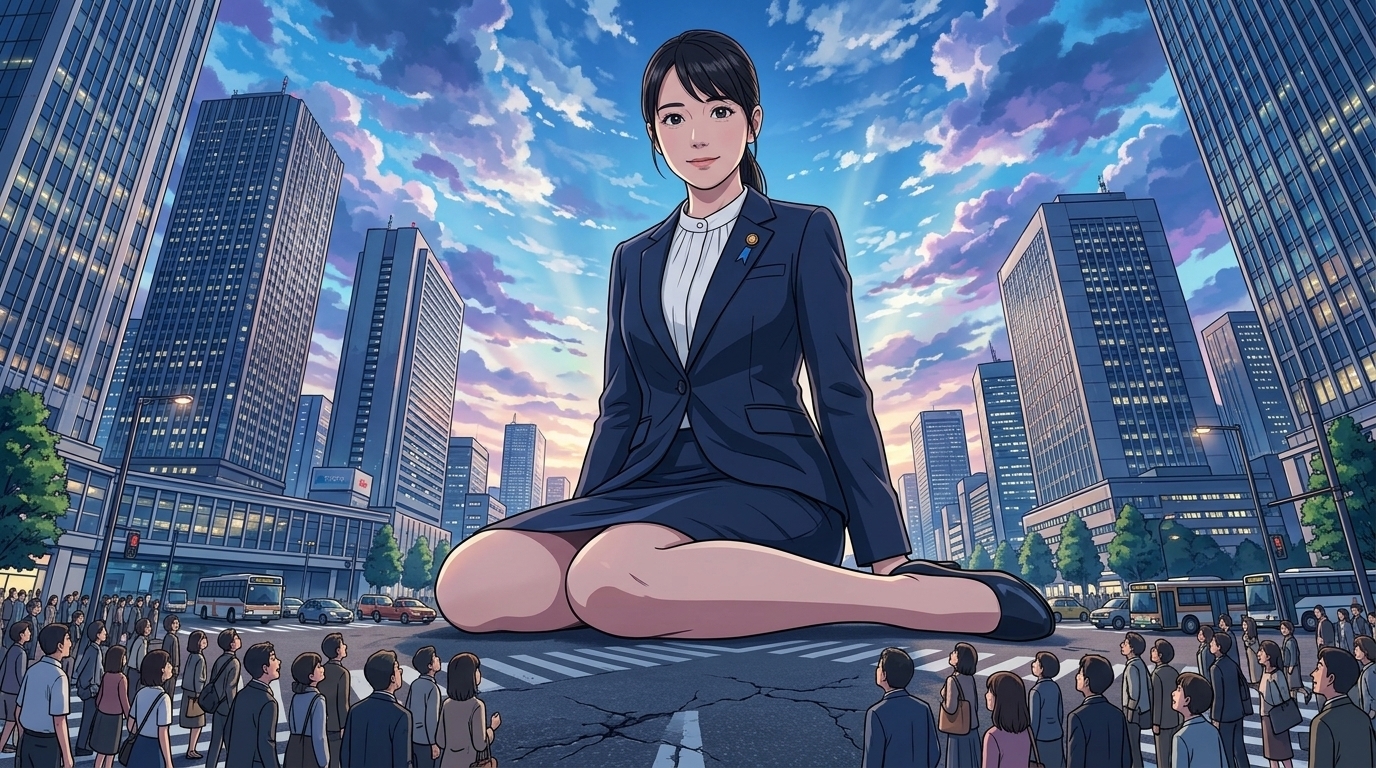 【AIアニメ動画】超巨大娘TOKYOクライシスIII - 街を支配する巨人美女たち【特装スチル+ショート動画集】