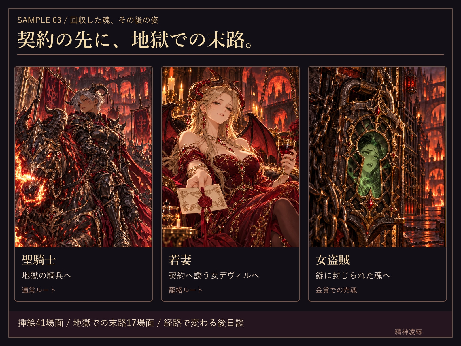 黒翼の誘惑者リゼル ～女悪魔の誘惑と売魂契約～