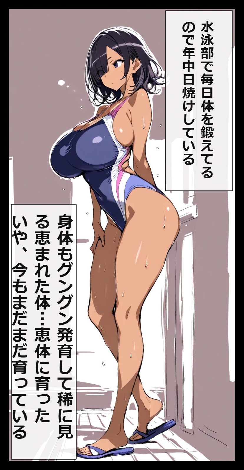 淫魔な妹は下着姿の爆乳乙女