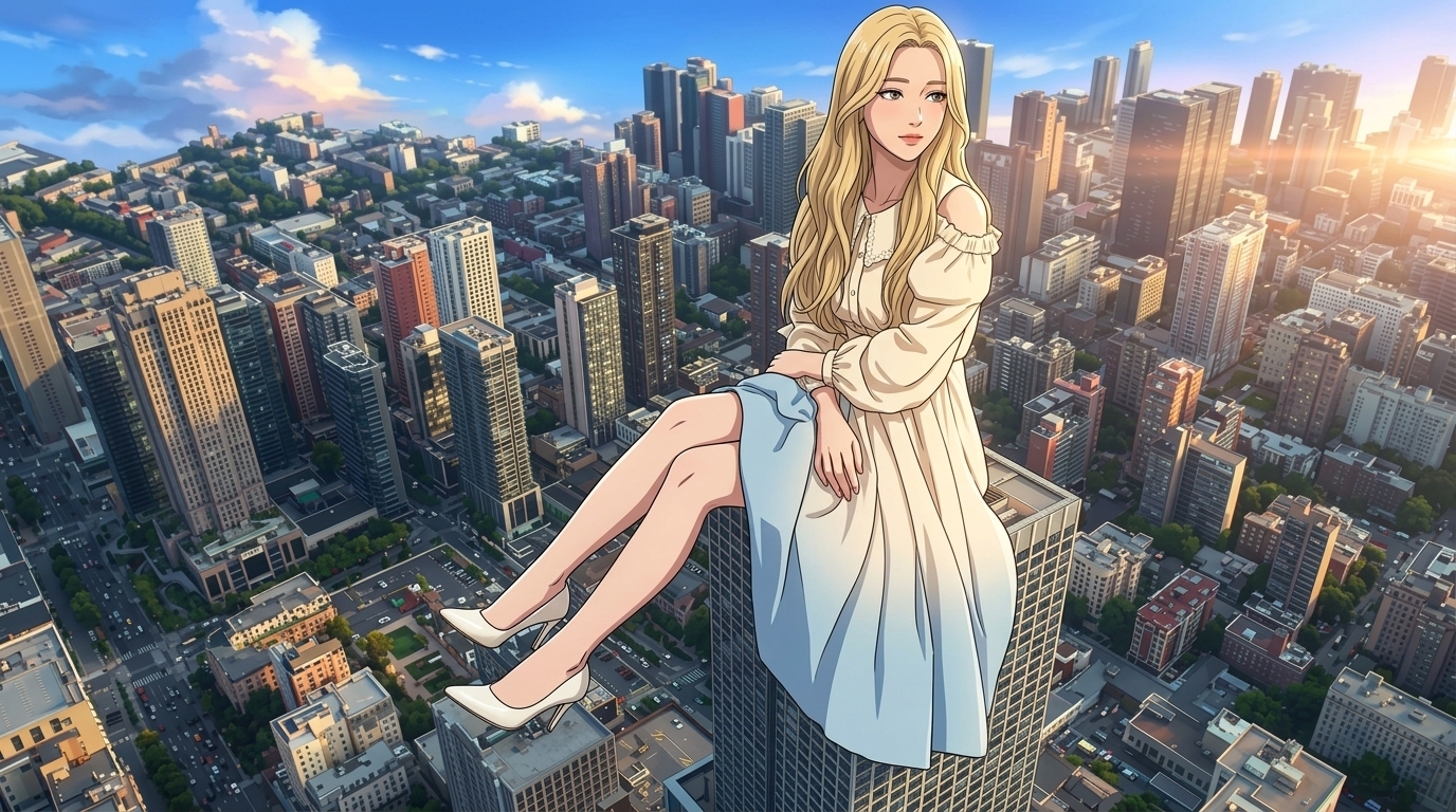 【AIアニメ動画】超巨大娘TOKYOクライシス - 街を見下ろす巨人美女たち【特装スチル+ショート動画集】