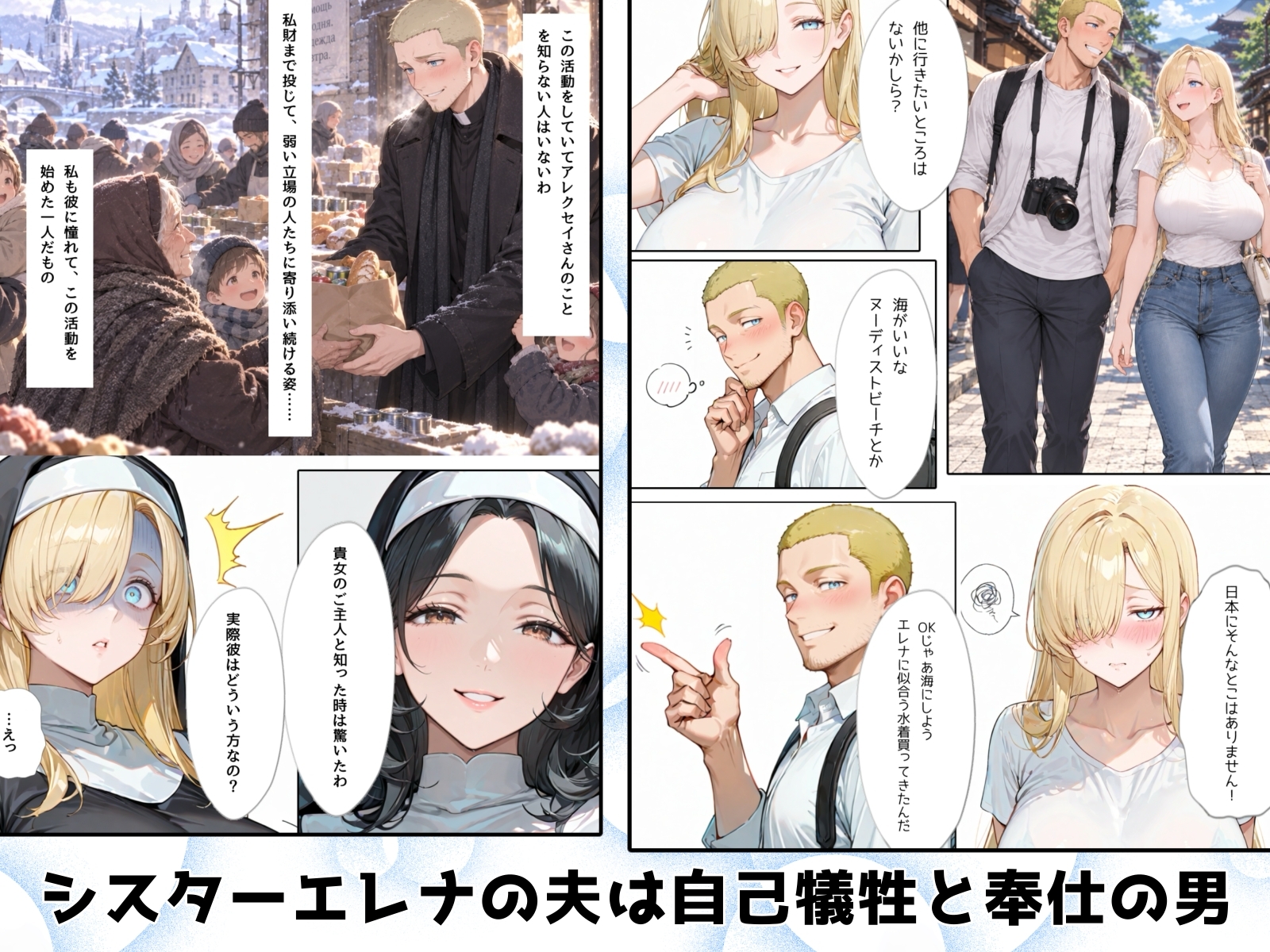 私、夫の性癖に困っています〜ブロンド巨乳シスターエレナエレナ編〜 – Preview 2