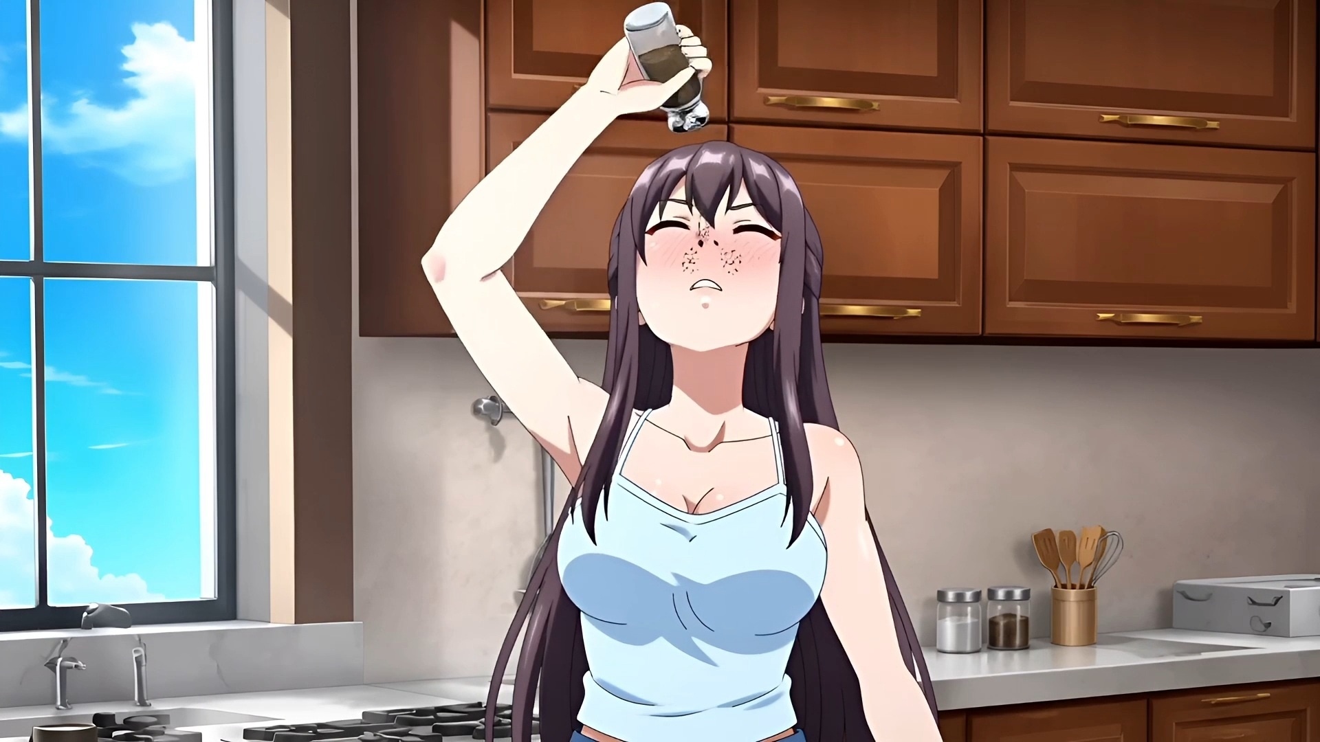 美奈さんのくしゃみ撮影スタジオ！(MP4アニメ)/ Mina's Sneeze Photo Studio!(MP4 Anime)