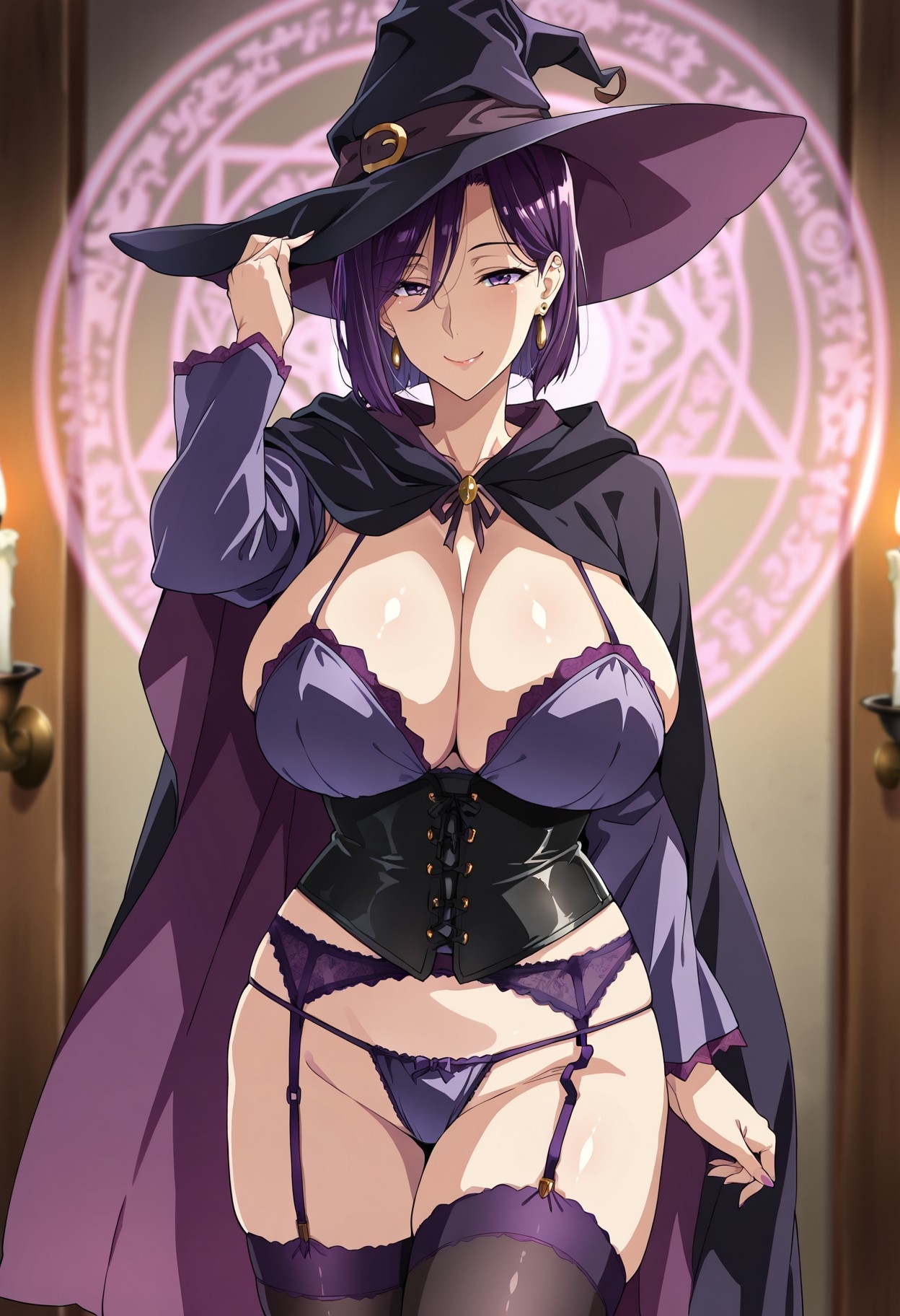 魔女の秘め事 ～紫乃～ 熟れた紫髪お姉さん魔女CG集 – Preview 2