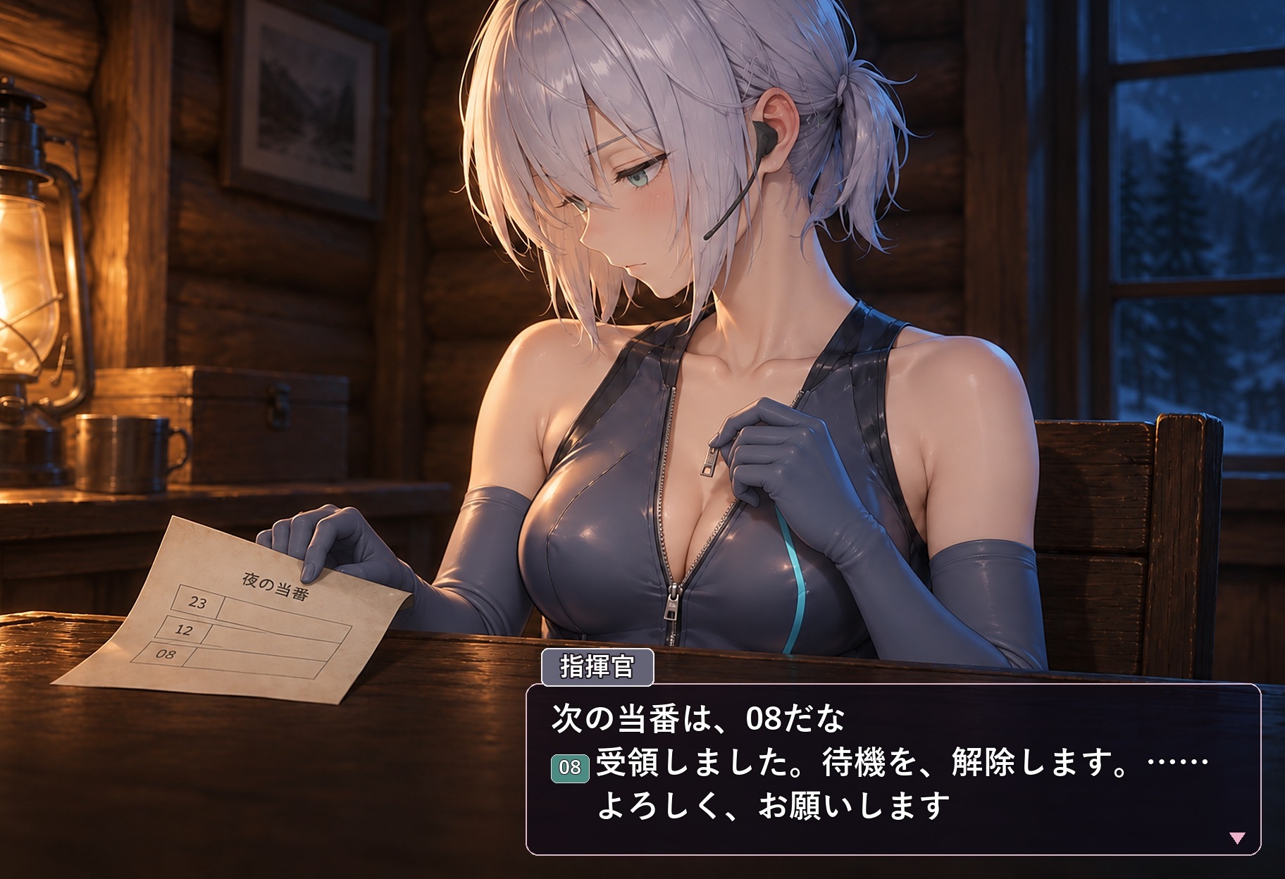 【NIKKE二次創作】夜の当番は、番号順 ―量産型ニケ三人の、灯りの家― – Preview 4