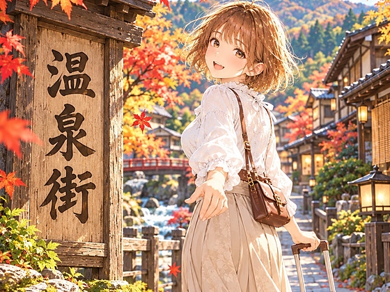 ひなた ― 紅葉の温泉旅行 ― イラスト集