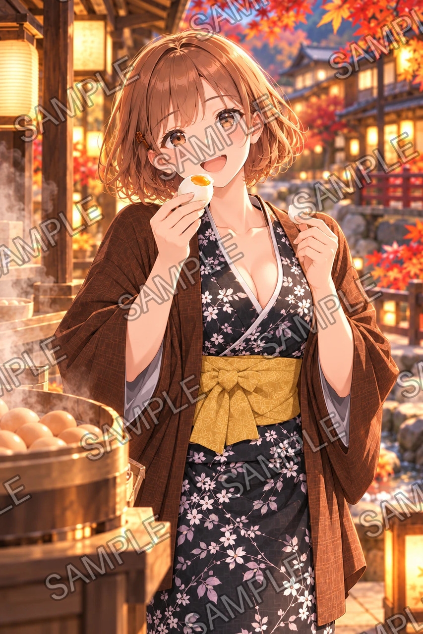 ひなた ― 紅葉の温泉旅行 ― イラスト集