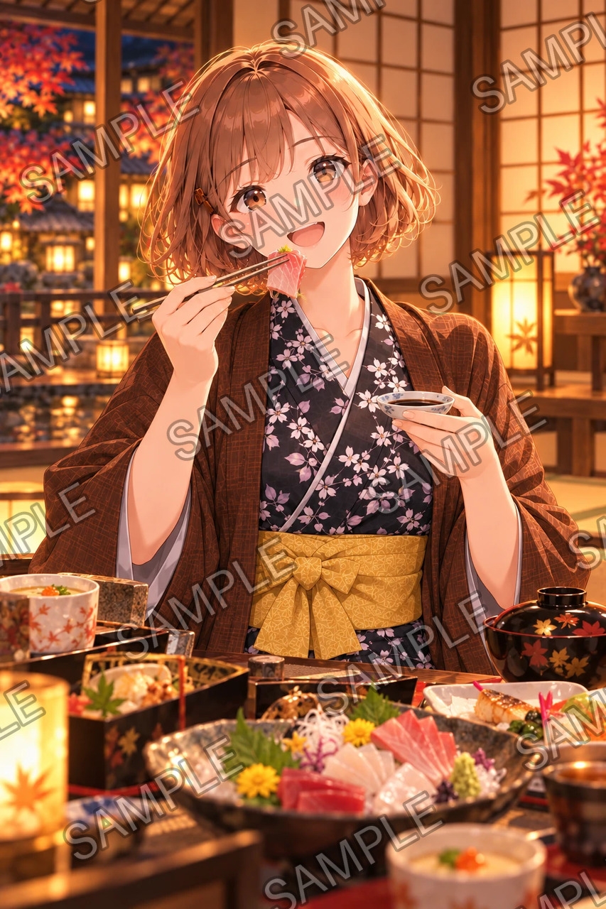 ひなた ― 紅葉の温泉旅行 ― イラスト集