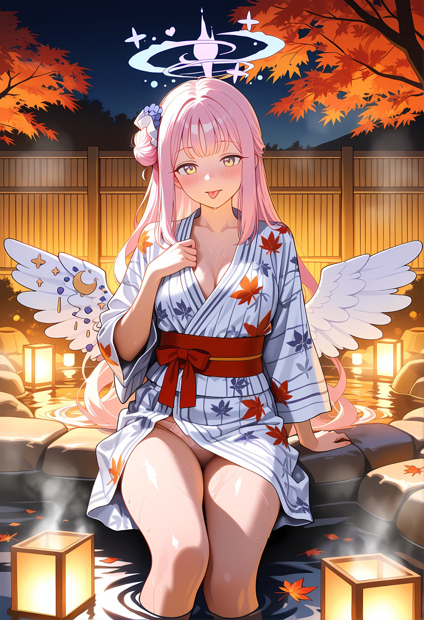 君と過ごす、紅葉の夜