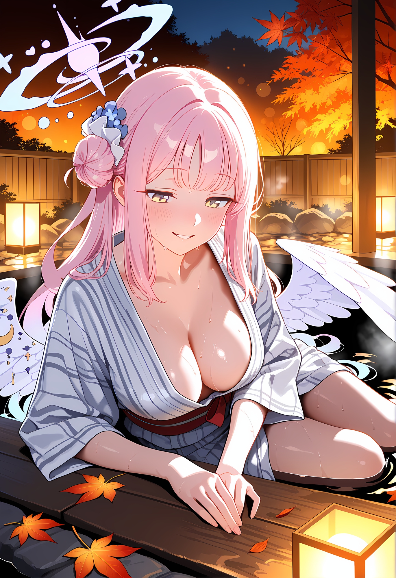 君と過ごす、紅葉の夜