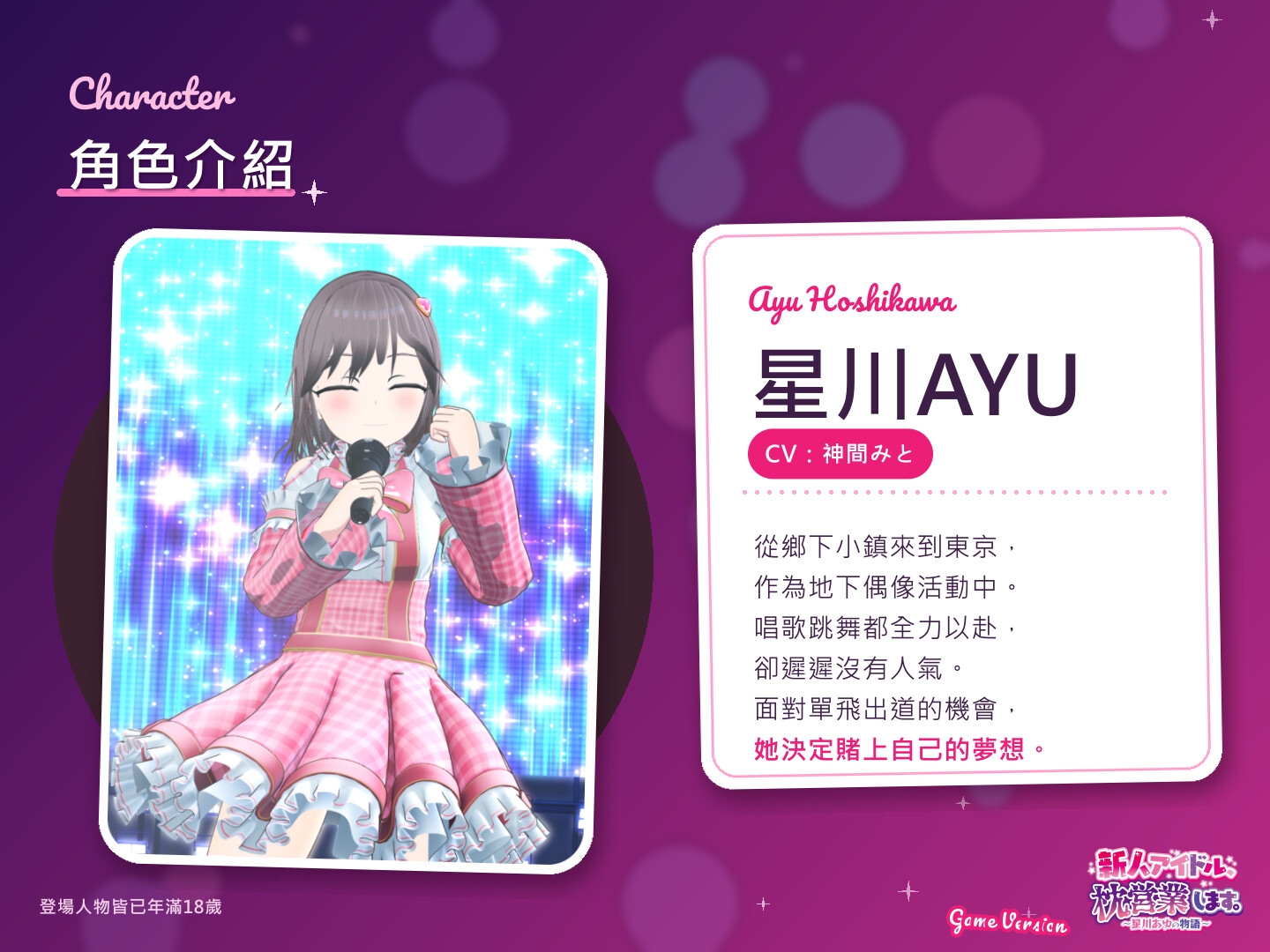 新人偶像枕營業。～星川AYU之物語～ Game Version