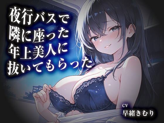 夜行バスで隣に座った年上美人に抜いてもらった【KU100】 – main preview
