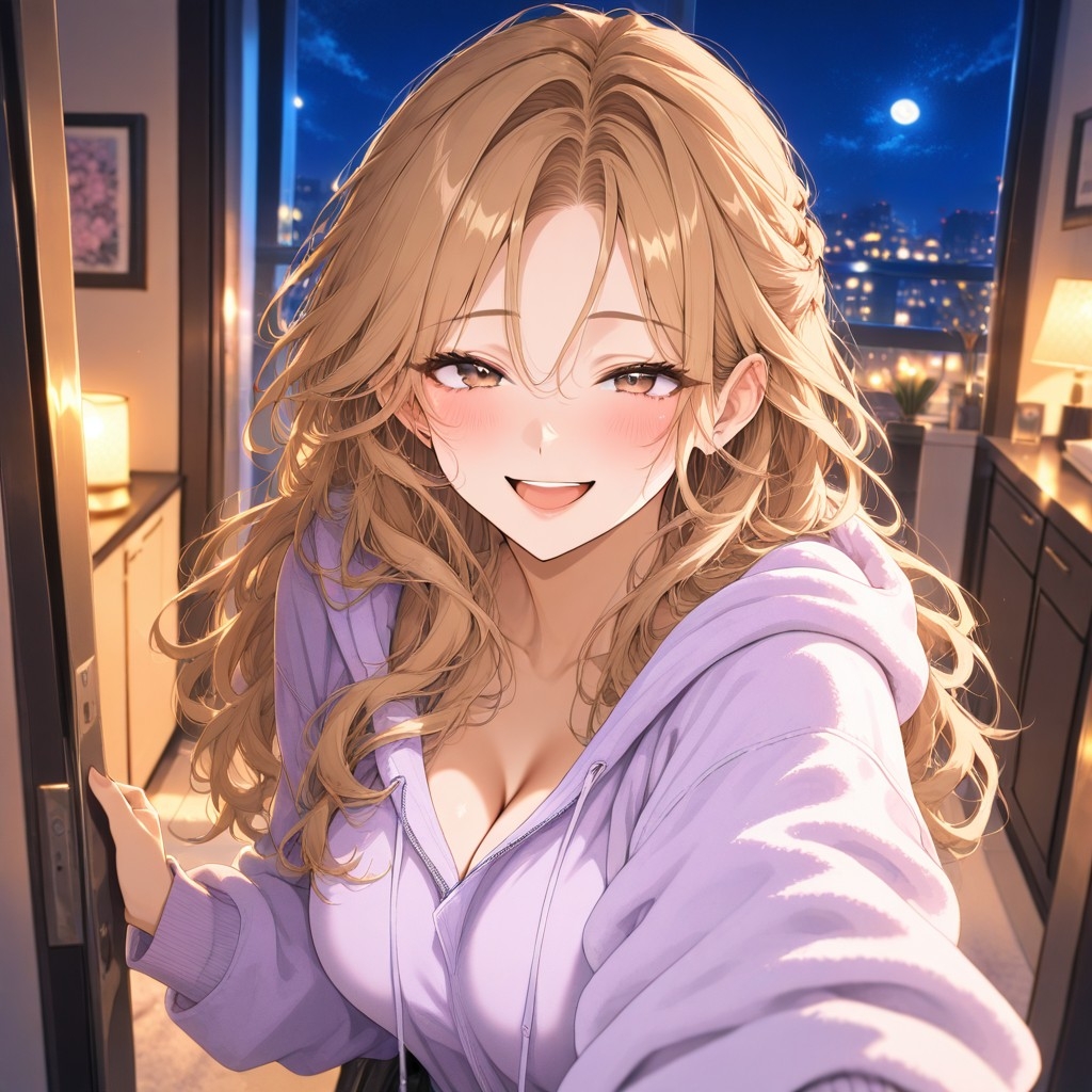 ミナとおうちデート ～夜ふかし添い寝CG集～