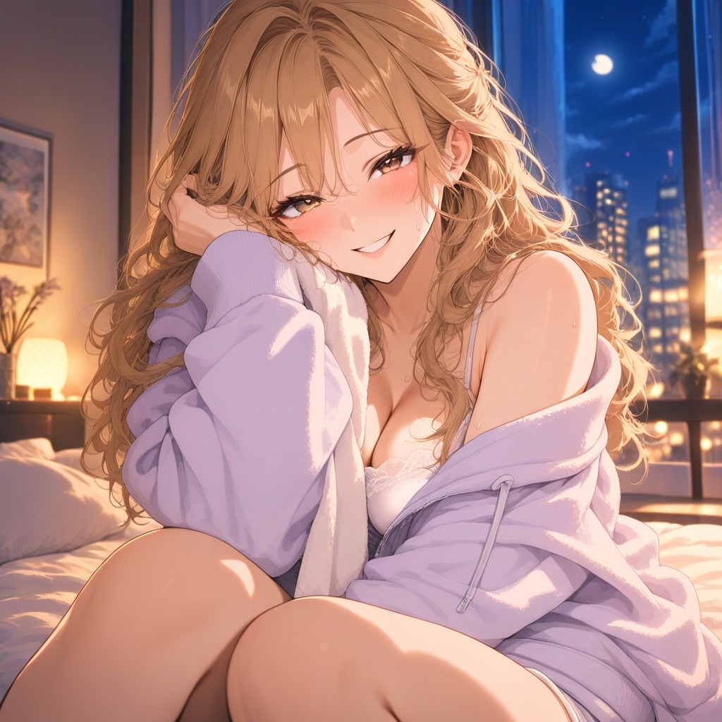 ミナとおうちデート ～夜ふかし添い寝CG集～