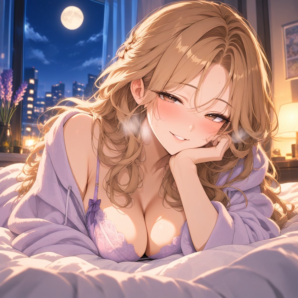 ミナとおうちデート ～夜ふかし添い寝CG集～