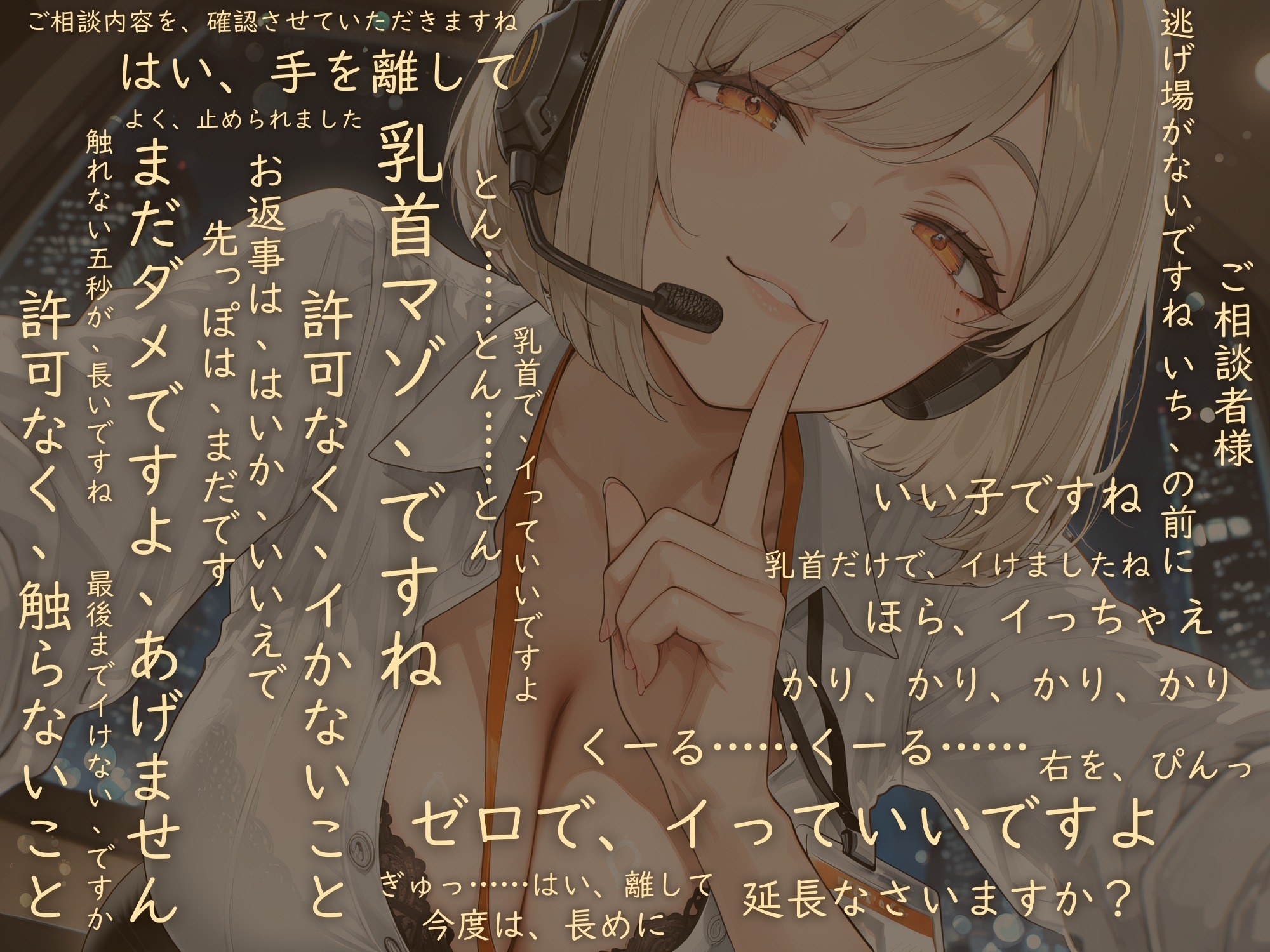 【乳首責めオナサポ】「許可なく、イかないでくださいね」〜Hな電話相談で、少し意地悪なお姉さんに乳首だけでイかされる〜 – Preview 2