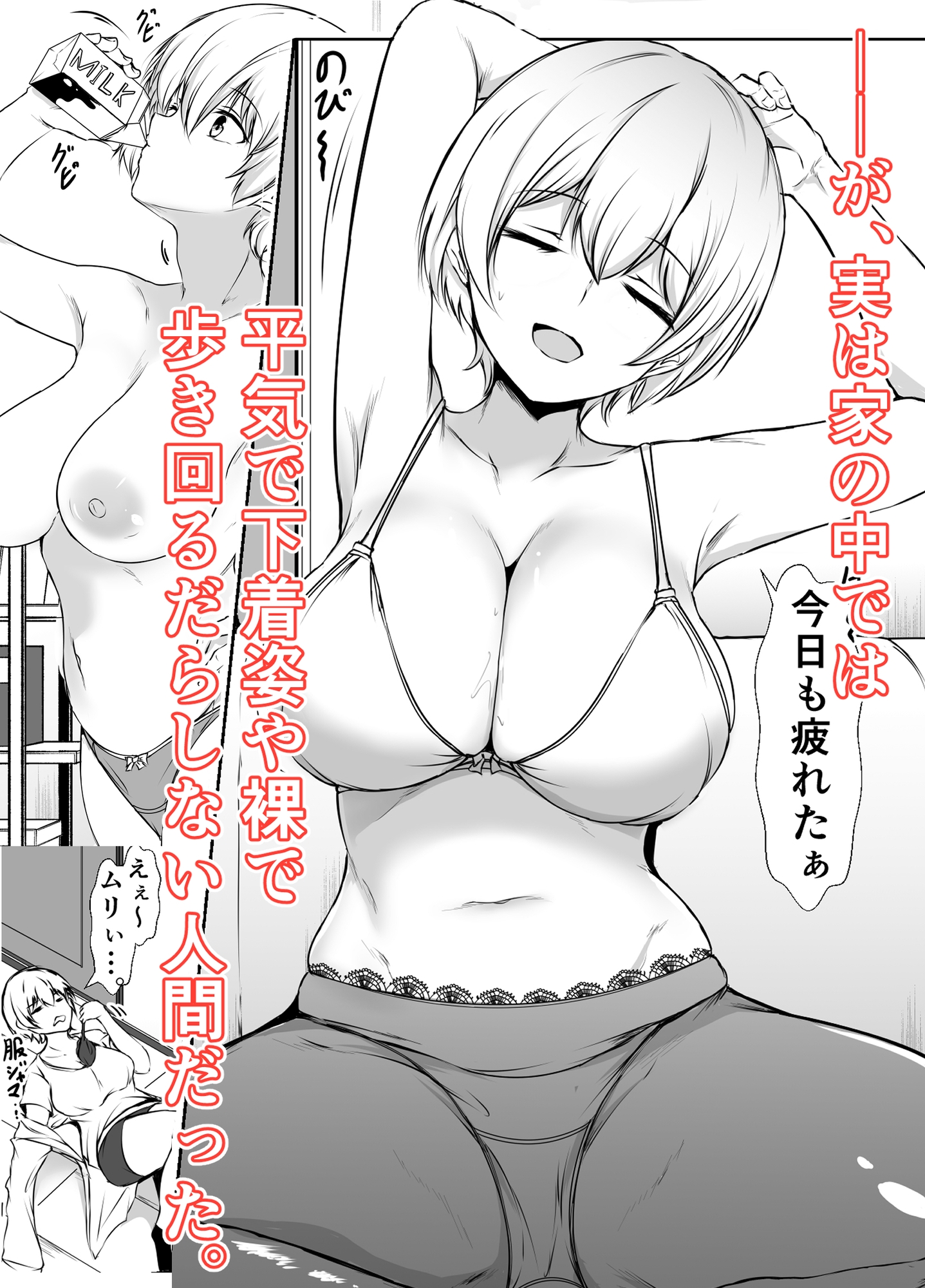家の中だとだらしなくて大雑把でエッチな義理の姉 – Preview 3