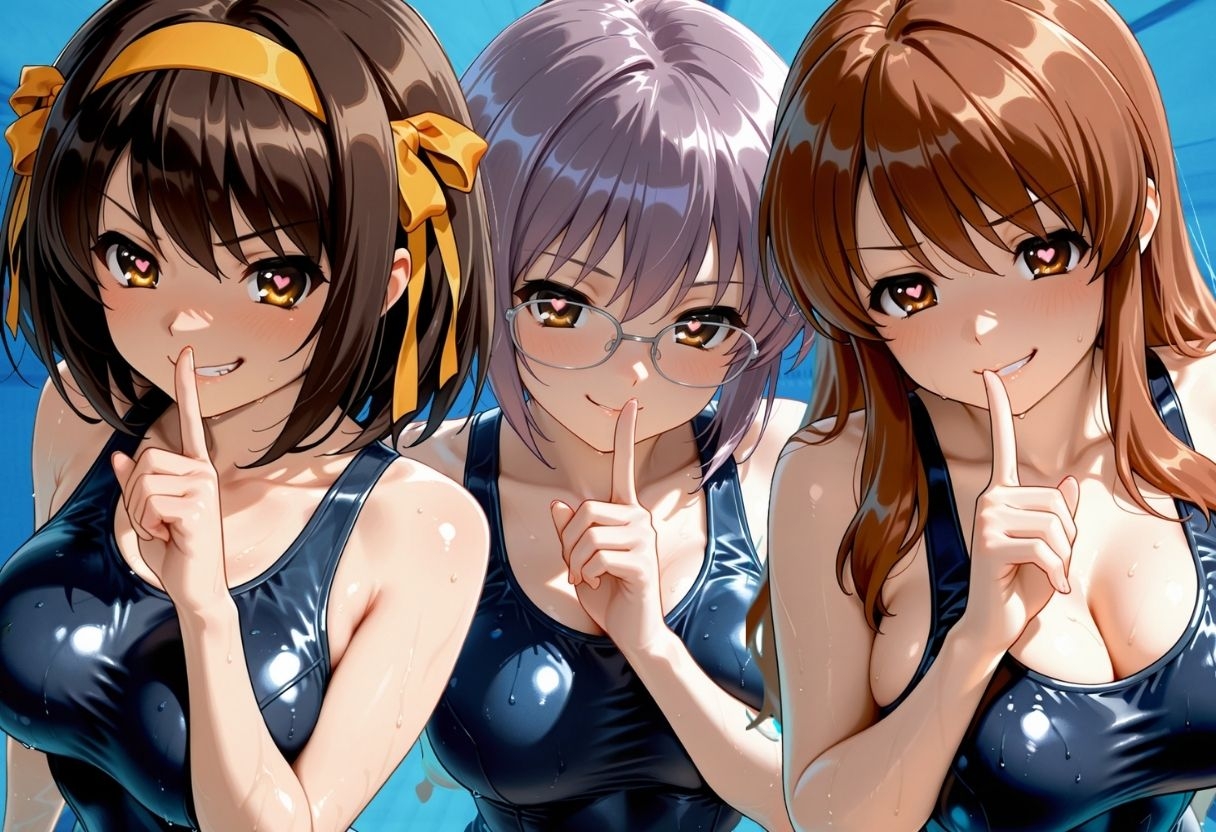 先生に抱かれたスクール水着の少女 – Preview 2