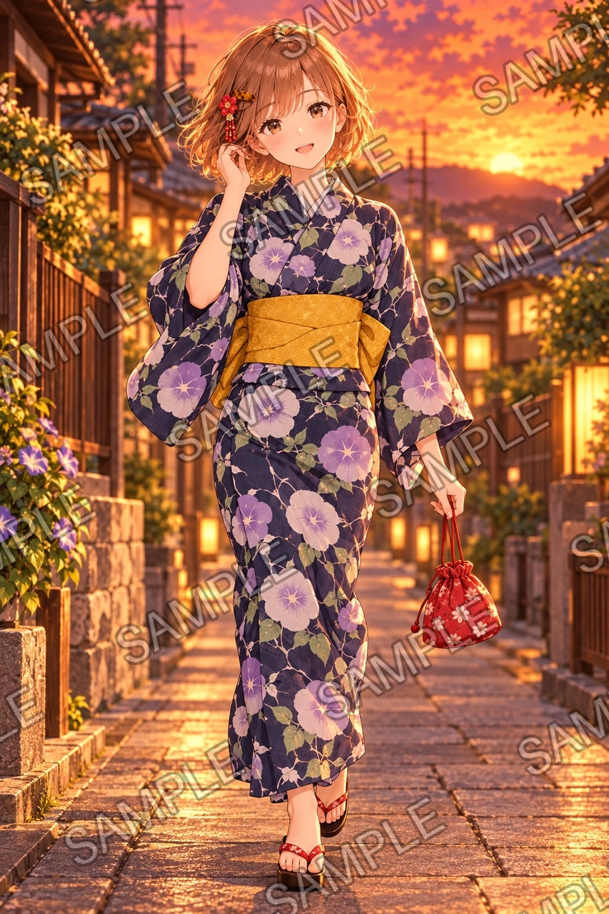 ひなた ― 夏祭りの夜 ― イラスト集 – Preview 2