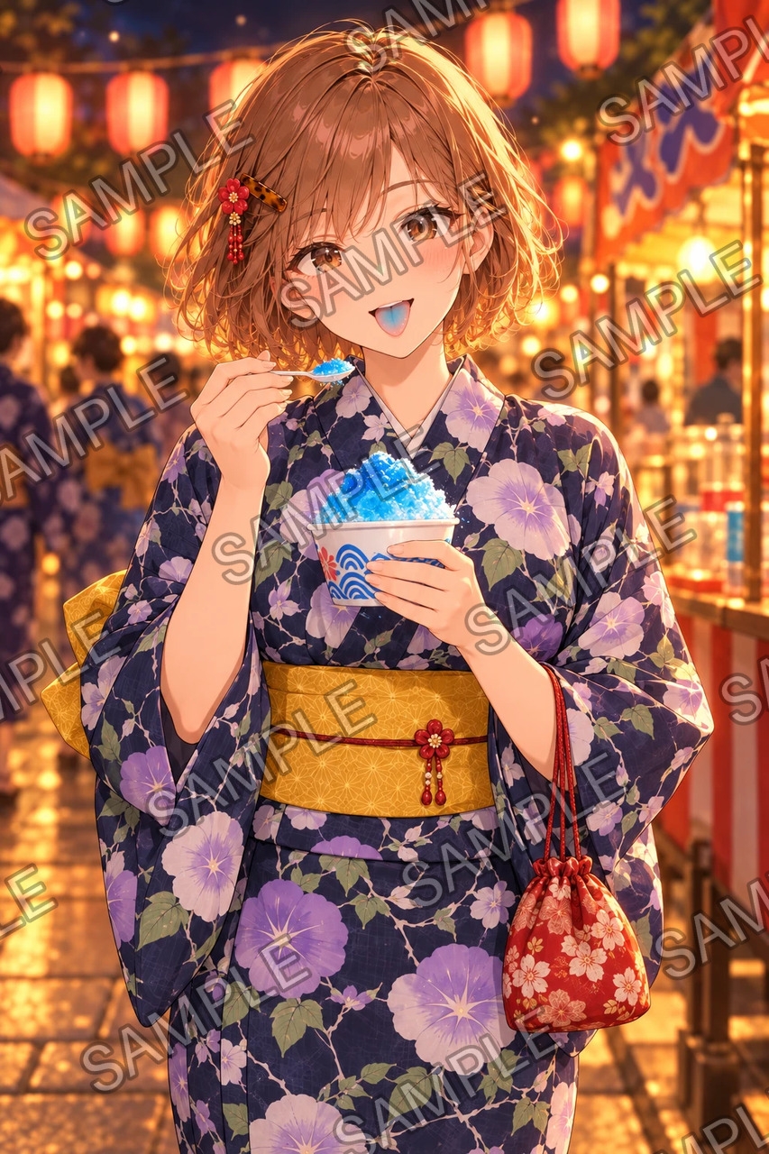 ひなた ― 夏祭りの夜 ― イラスト集 – Preview 4