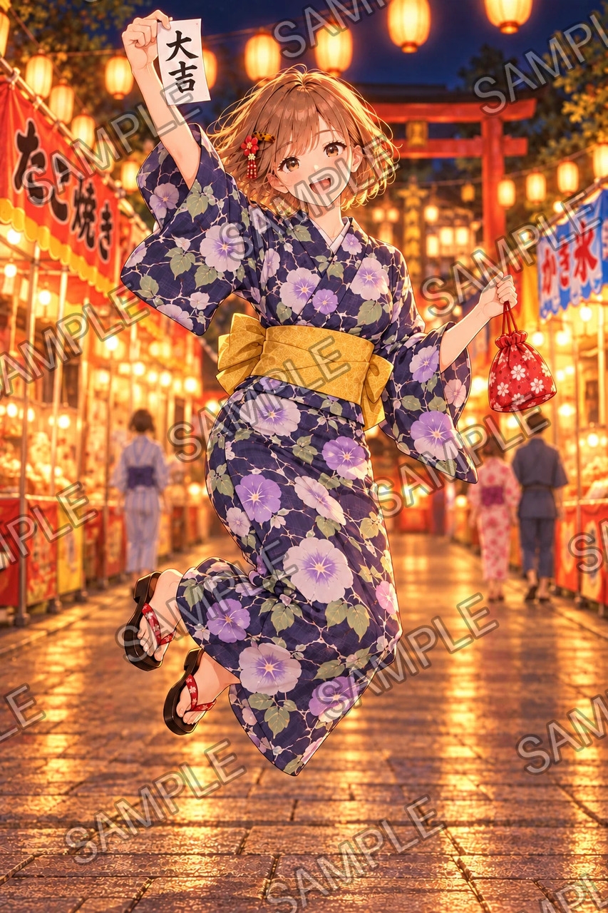 ひなた ― 夏祭りの夜 ― イラスト集 – Preview 5