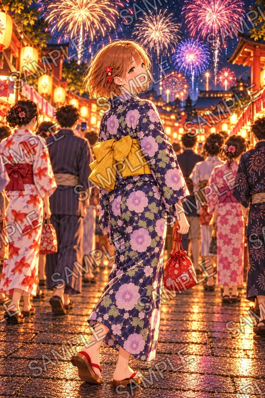 ひなた ― 夏祭りの夜 ― イラスト集 – Preview 8